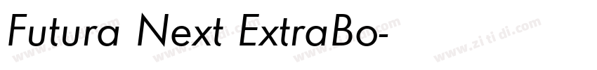 Futura Next ExtraBo字体转换